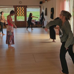 photo de 5 danseuses dans l'espace Emouvanse
